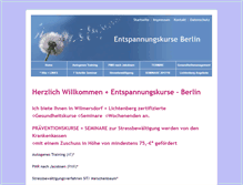 Tablet Screenshot of entspannungskurse-berlin.de